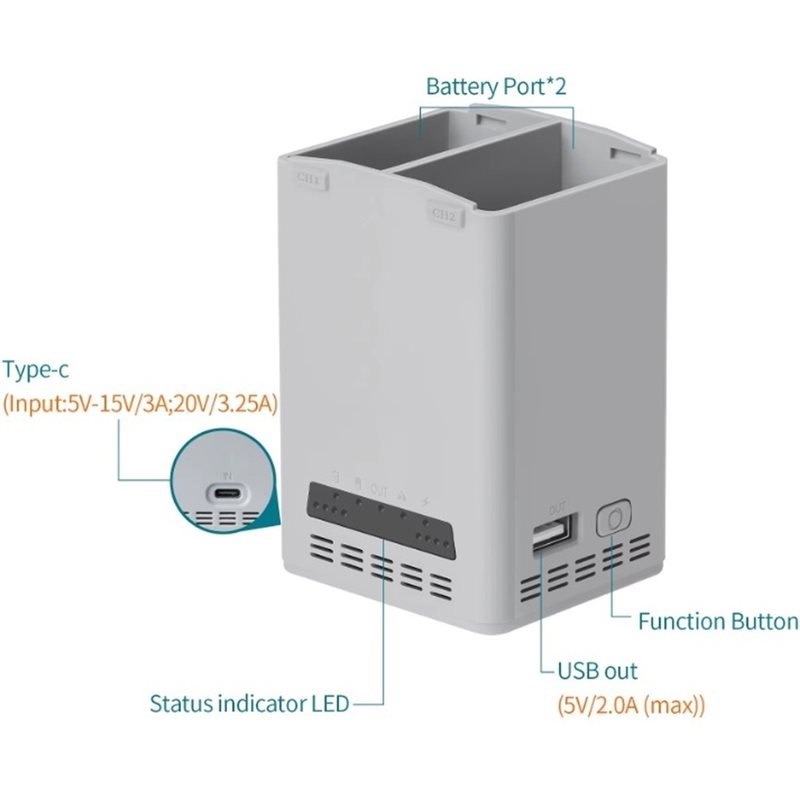 Drone Battery Smart - A53M – Caricabatterie per droni DJI