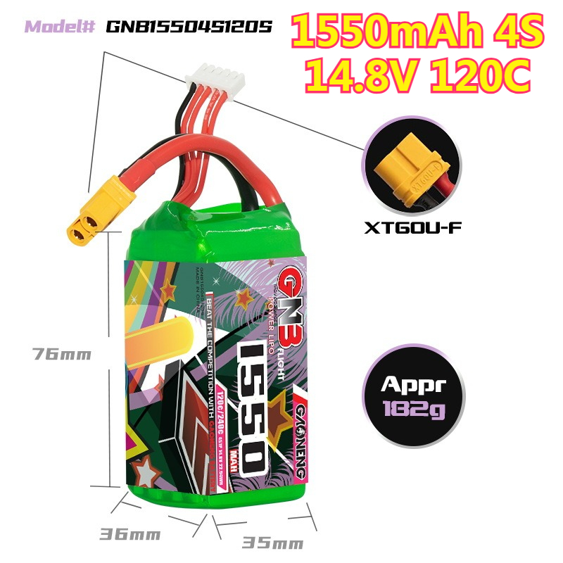 Batteria LiPo 1550mAh 120C 4S  - Drone Battery 4S recensione e prezzo