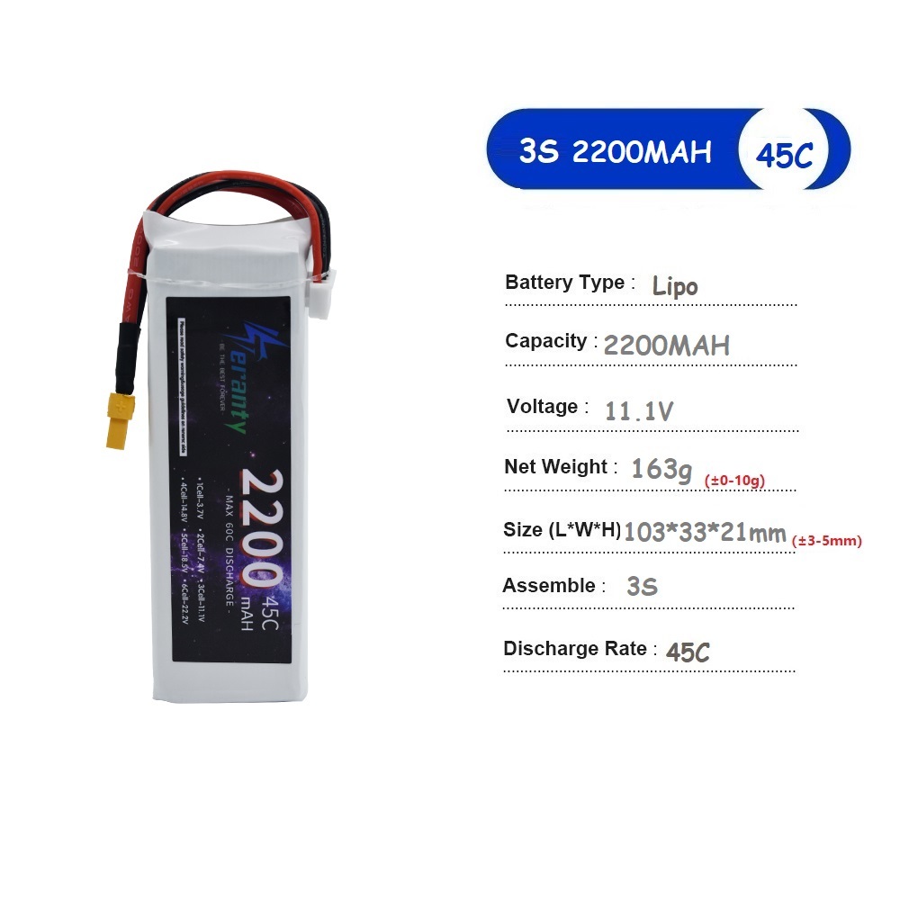 Batteria LiPo da 11,1 V 3S 150 - Drone Battery Li-Ion recensione e prezzo